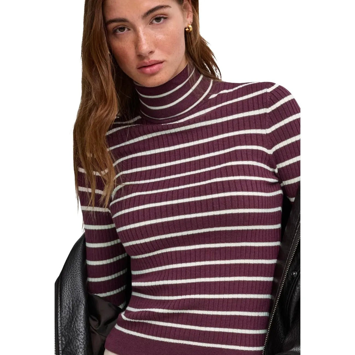 Only Women's Karol Purple Roll Neck Sweater