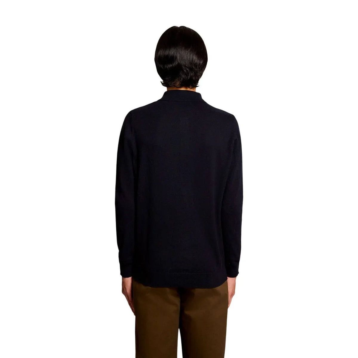Lyle & Scott Men's Blue Cotton Merino Sweater