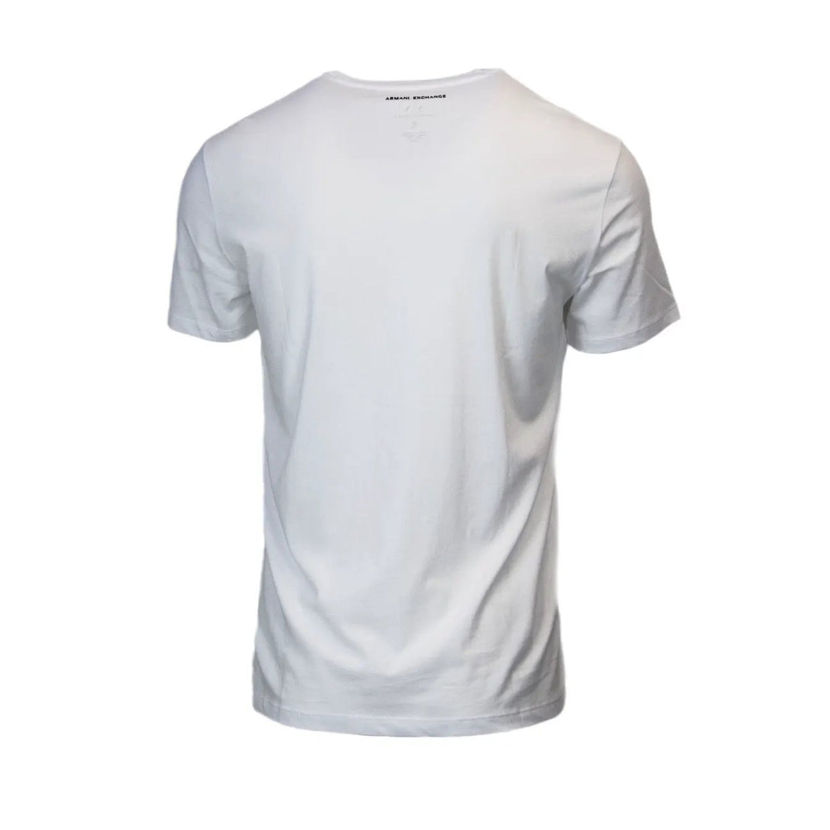 Armani Exchange Men's White Printed Cotton T-Shirt