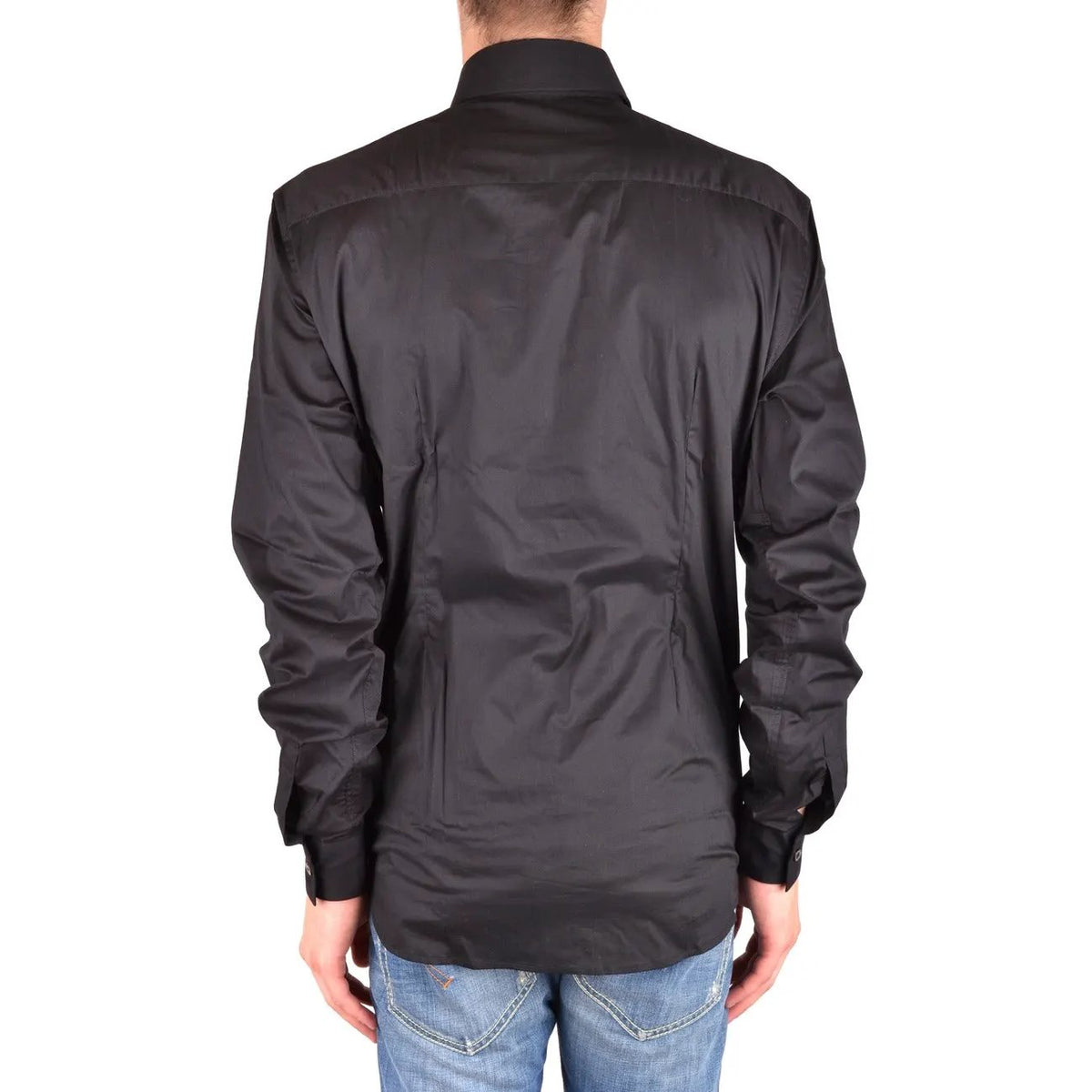 Costume National Men's Black Cotton Shirt