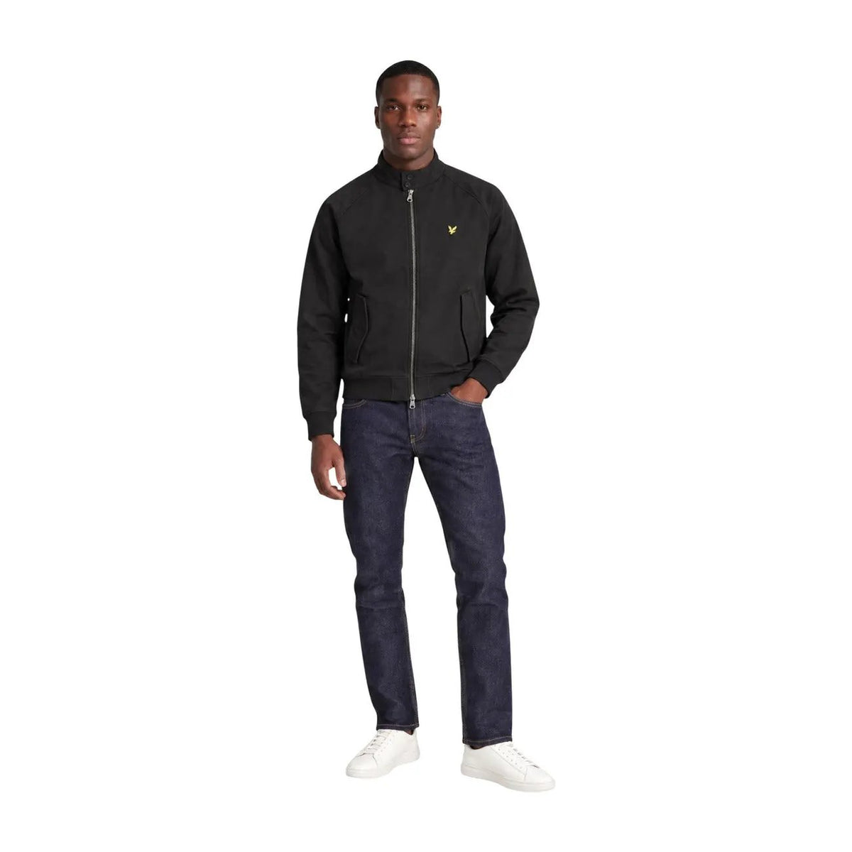 Lyle & Scott Men's Black Softshell Harrington Jacket
