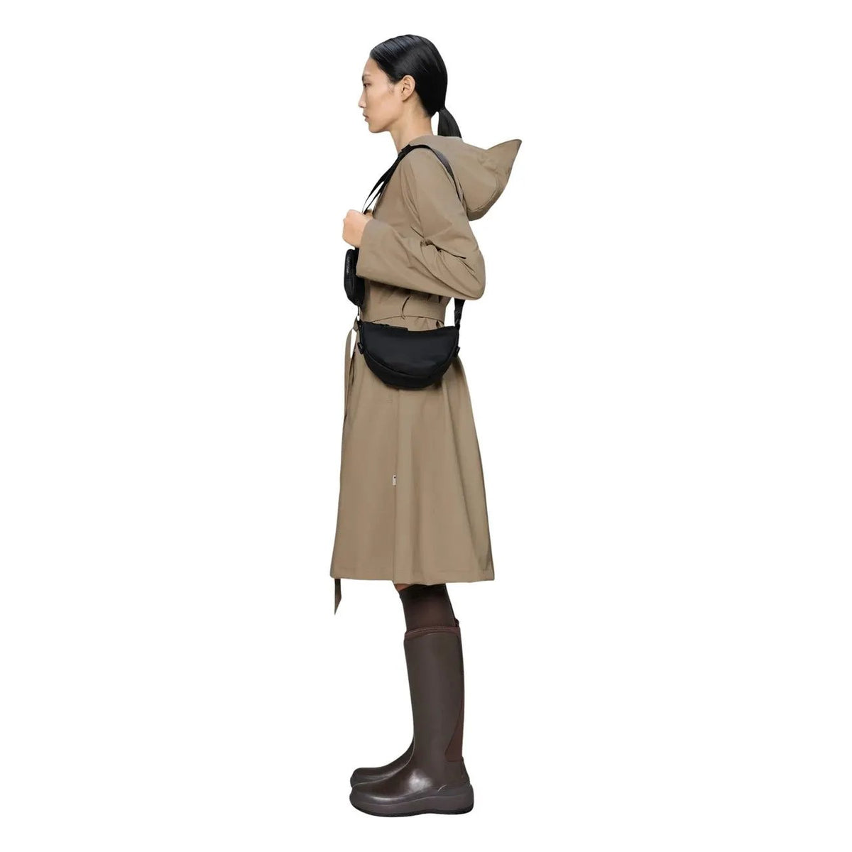 Rains Women's Valera Black Shoulder Bag