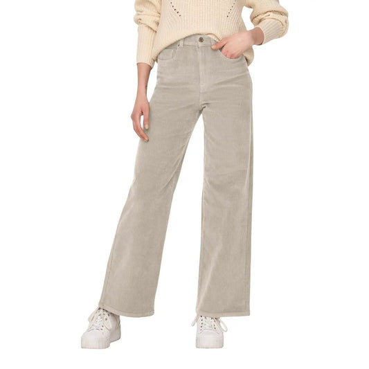 Only Women Premium Cotton Trousers Featuring Zip Closure Pocket by Only