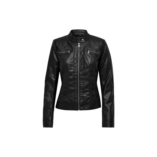 Only Women Black Zip Blazer Flattering Slim Fit For Professionals by Only