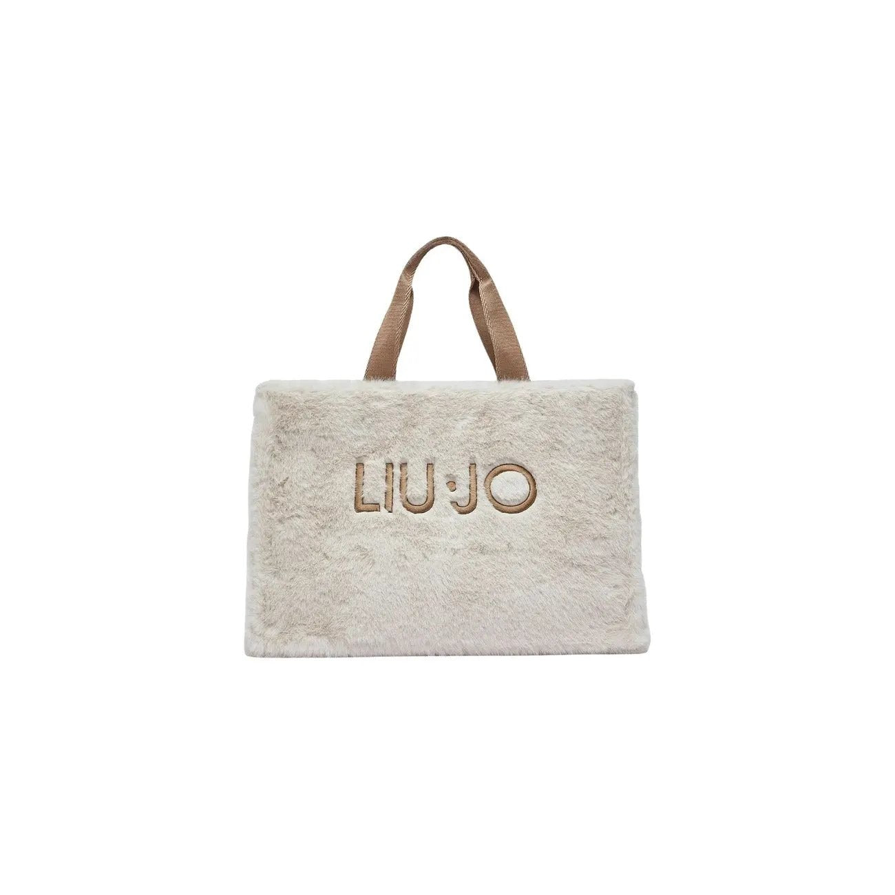 Liu Jo Women Brown Leopard Print Logo Handbag Premium Shoulder Strap Zip Pocket by Liu Jo