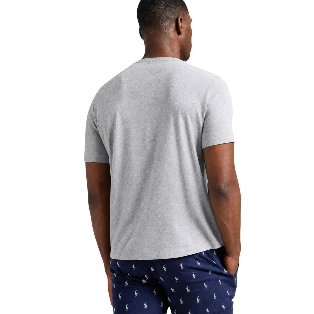 Ralph Lauren Men's Grey Cotton Short Sleeve Sleep Top