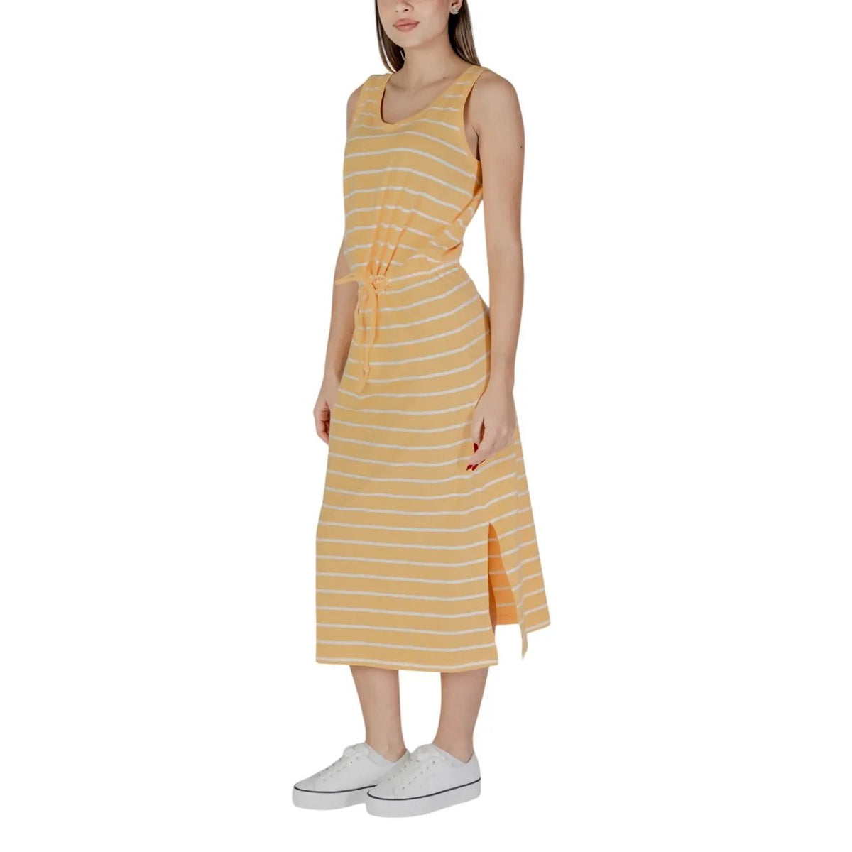 b.young Women's Yellow Cotton Dress