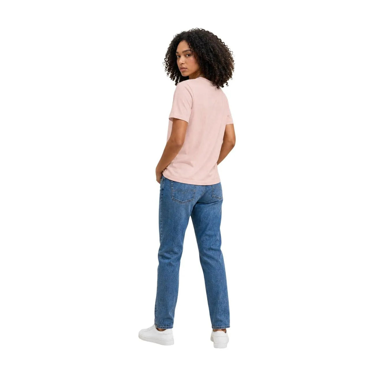 Calvin Klein Jeans Women's Pink Cotton T-Shirt for Fall and Winter