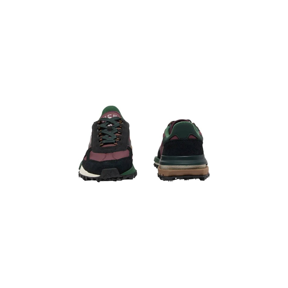 Lacoste Men's Elite Active Bordeaux Leather Sneakers
