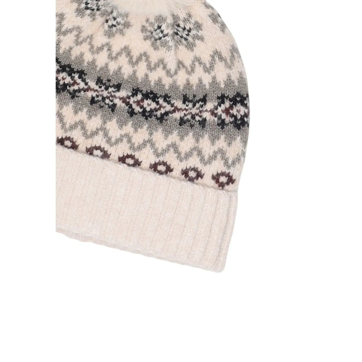 Pieces Women's Annie Beige Knit Hood