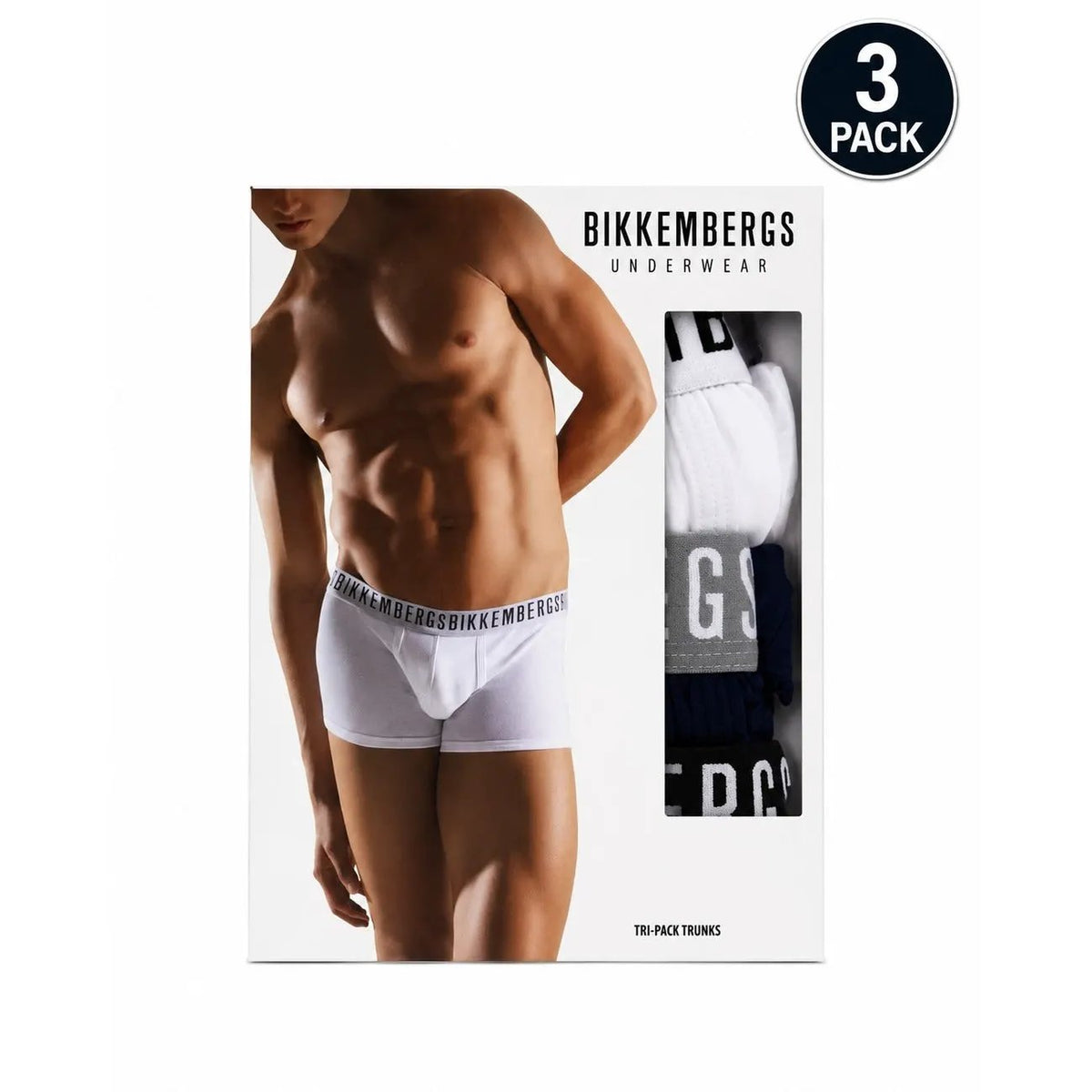 Bikkembergs Men's White Cotton Underwear BKK1UTR02TR