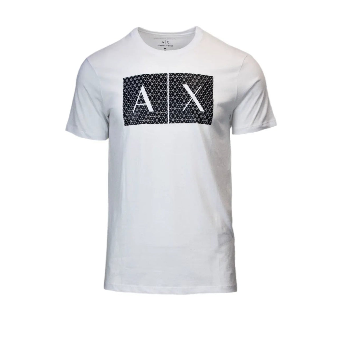 Armani Exchange Men's White Printed Cotton T-Shirt