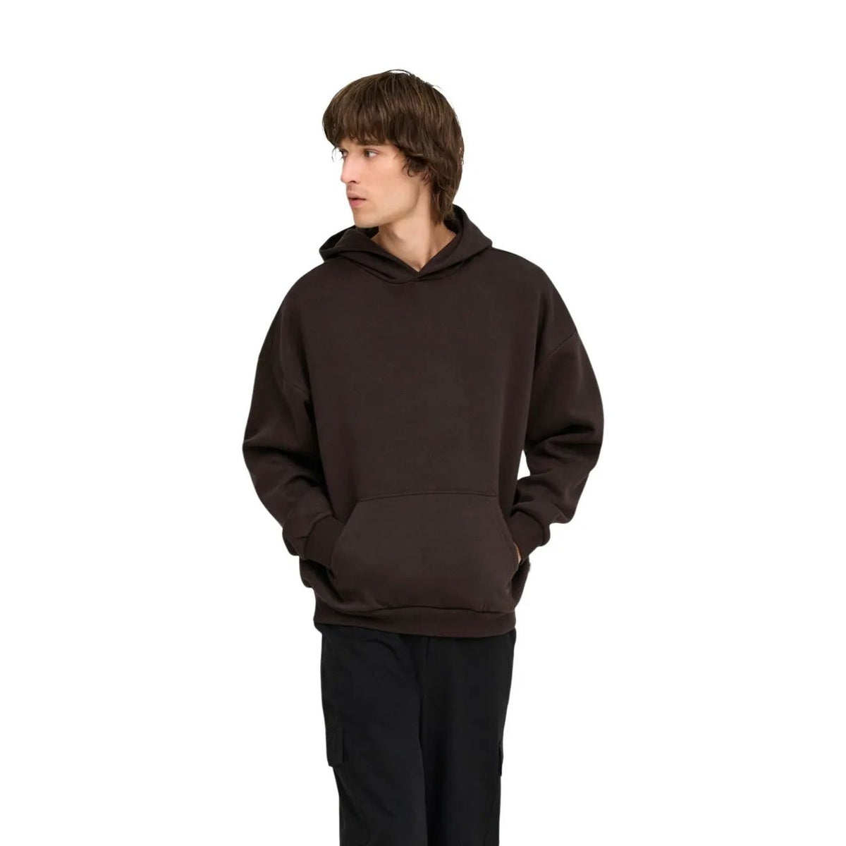 Only & Sons Men's Ceres Brown Oversized Hoodie