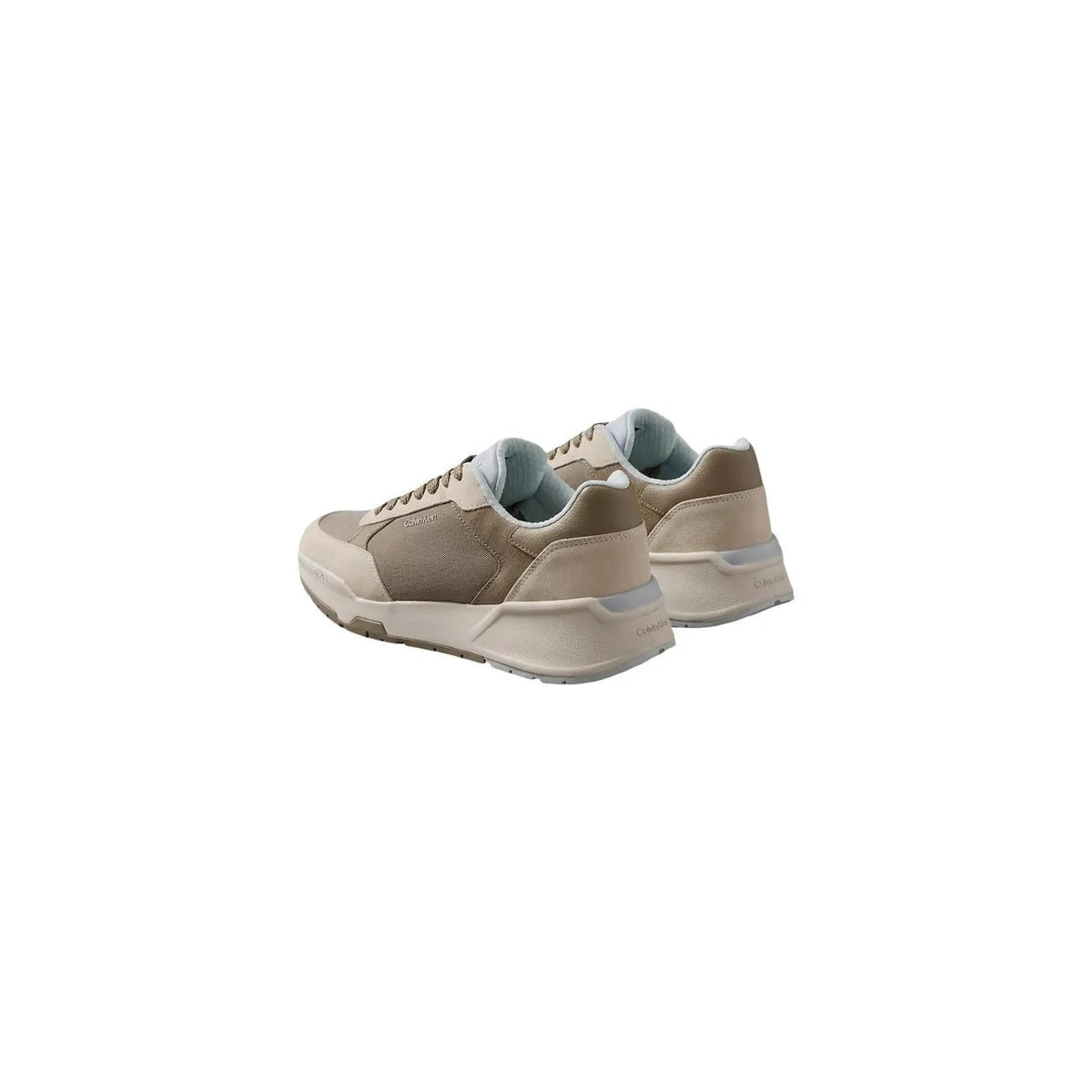 Calvin Klein Men's Beige Leather Sneakers