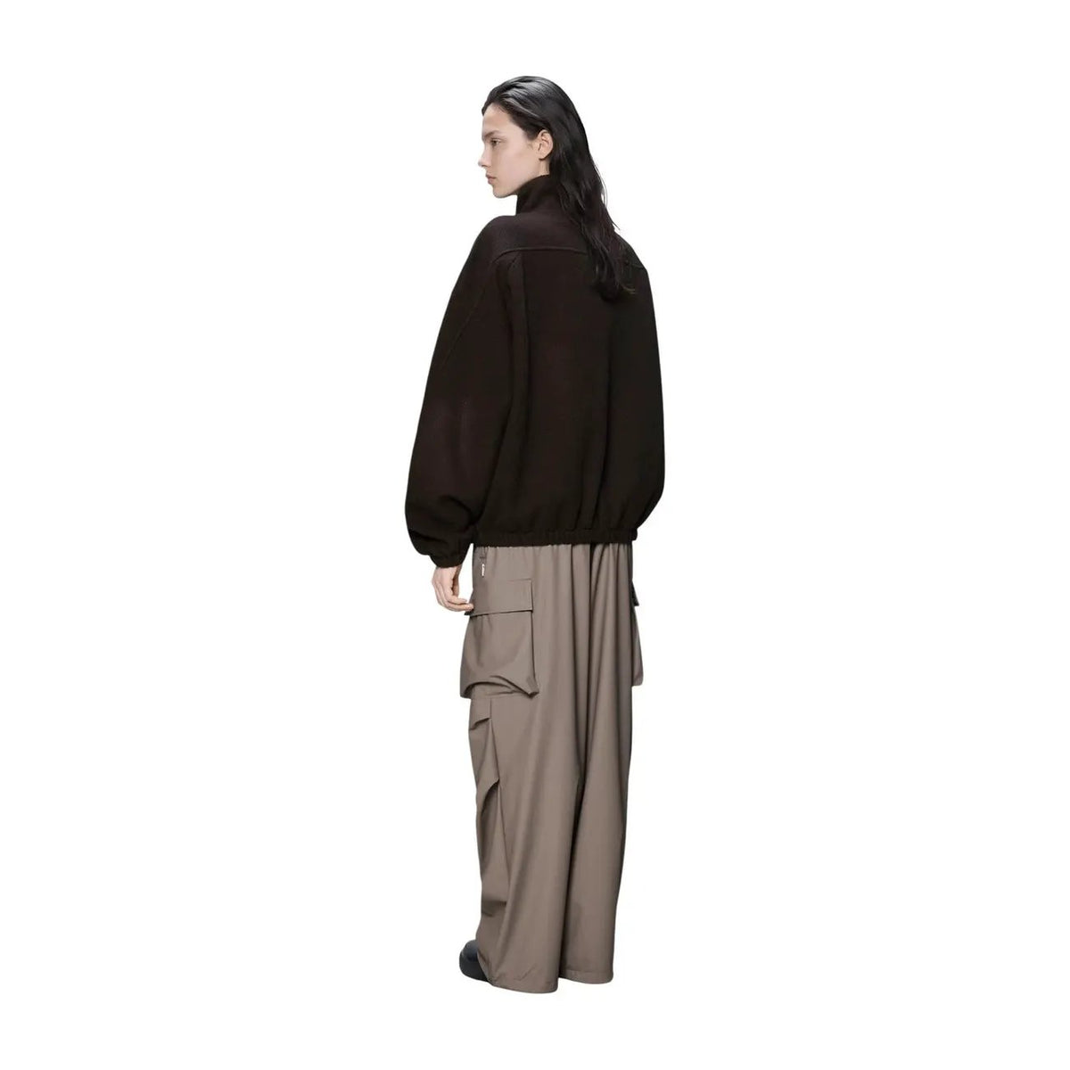 Rains Women's Fleece Brown Jacket