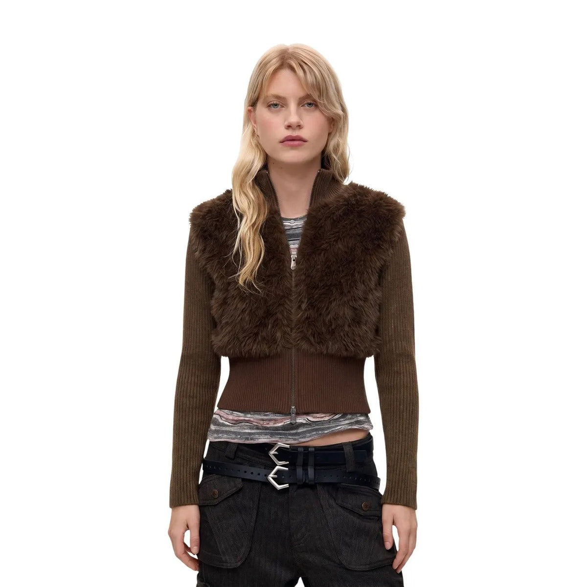 Desigual Women's Veget Brown Cardigan