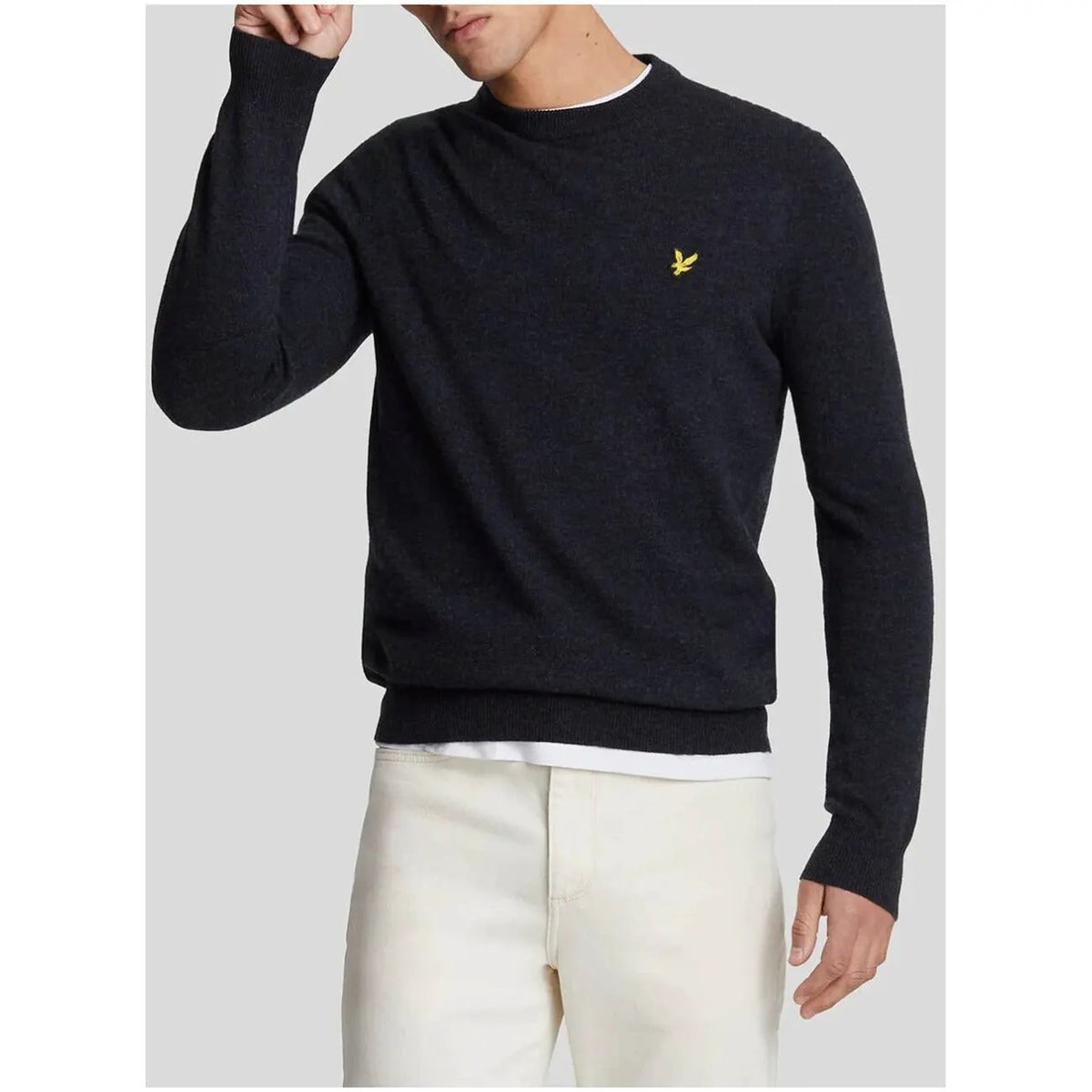 Lyle & Scott Men's Blue Wool Sweater
