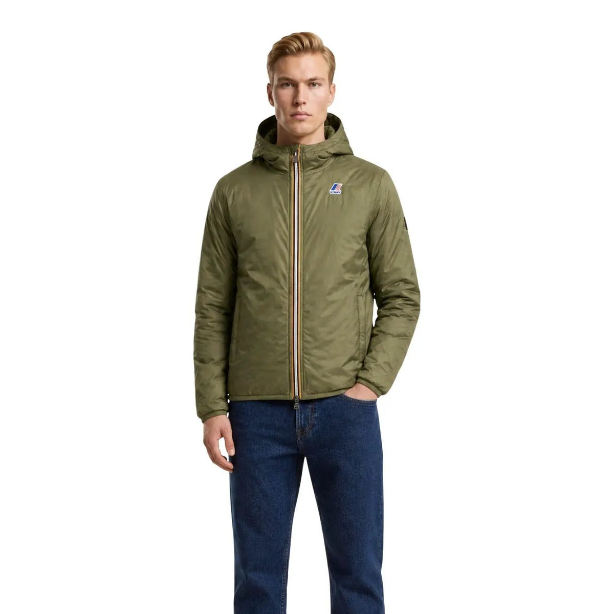 K-Way Men's Jack Spacer Black Hooded Jacket