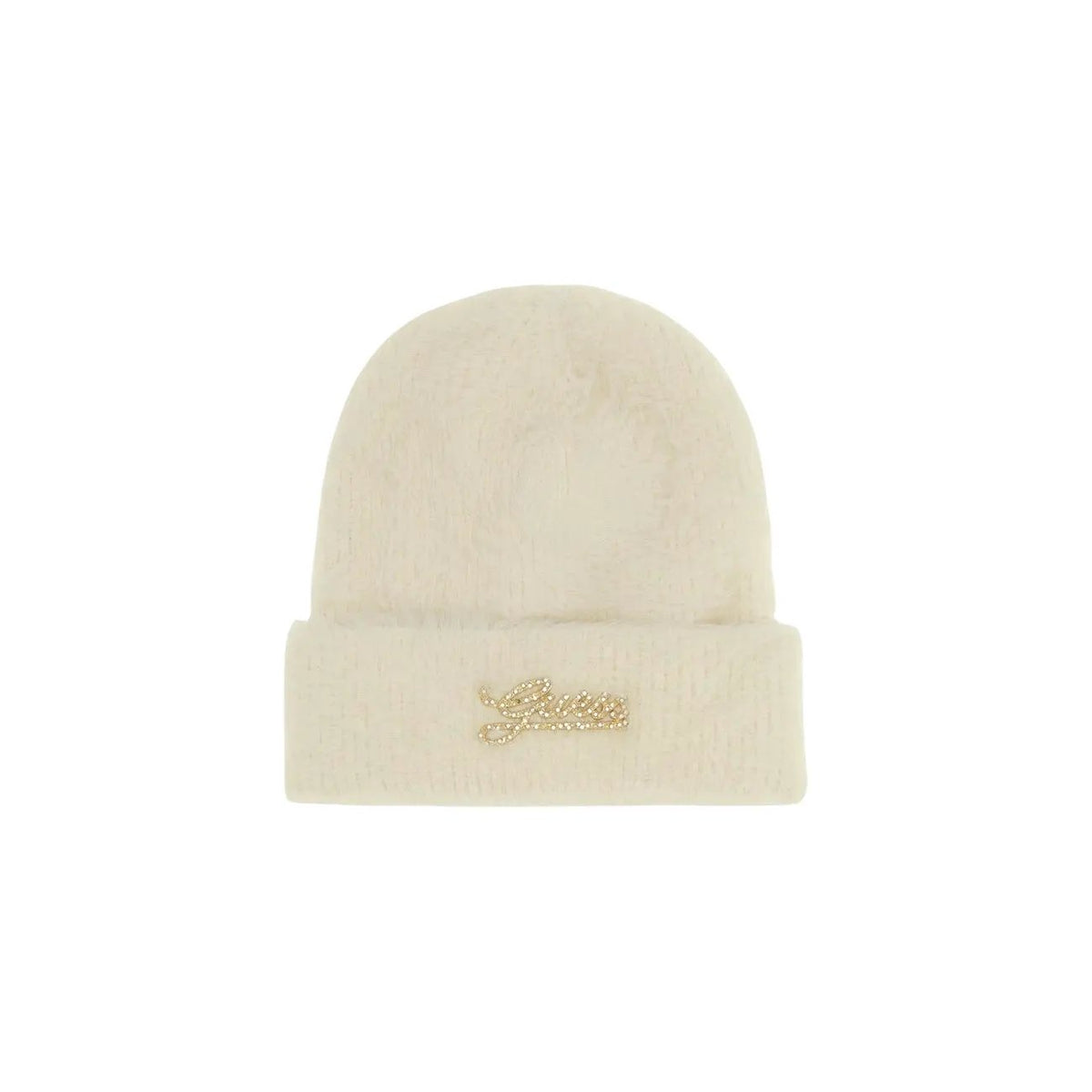 Guess Women's Beige Beanie for Fall and Winter