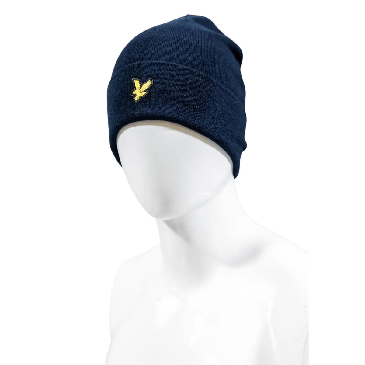 Lyle & Scott Men's Blue Cotton Merino Beanie
