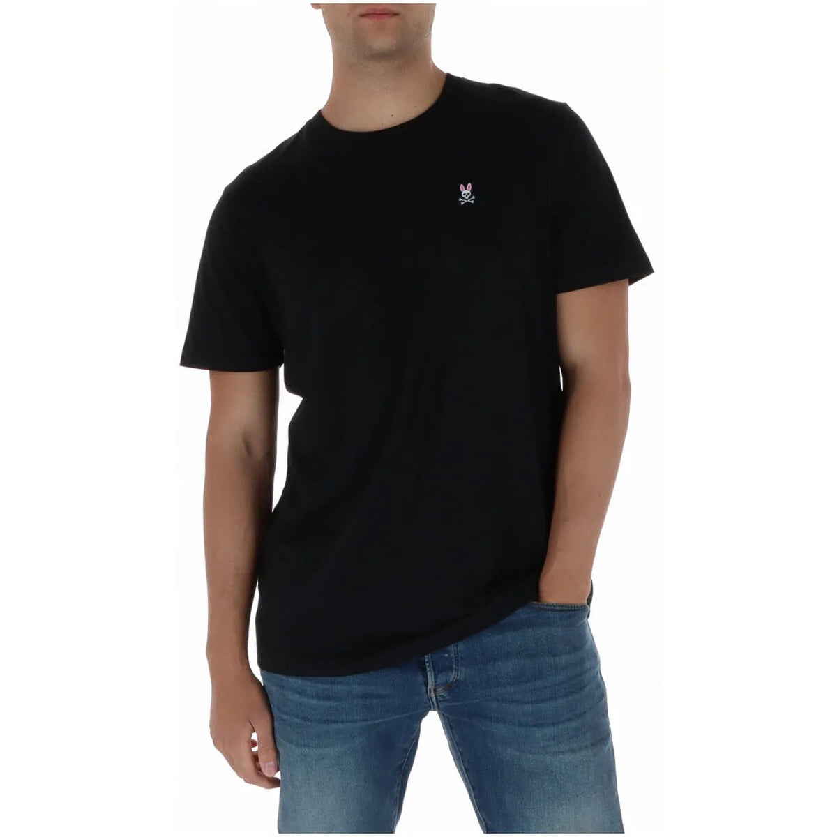 Psycho Bunny Men's Black Cotton T-Shirt