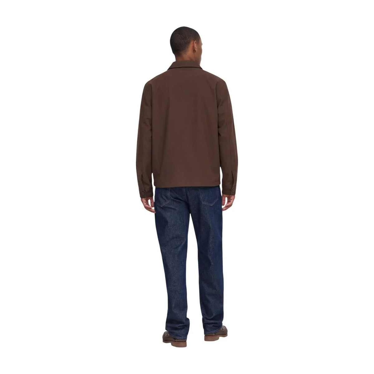Only & Sons Men's Will Brown Zip Overshirt