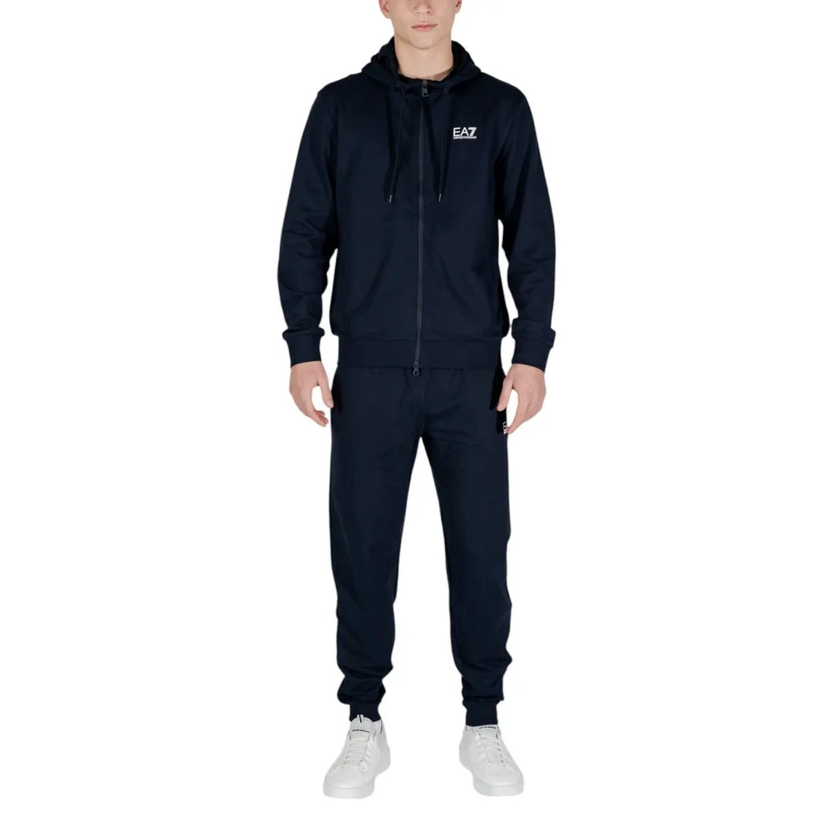 EA7 Men's Blue Cotton Tracksuit