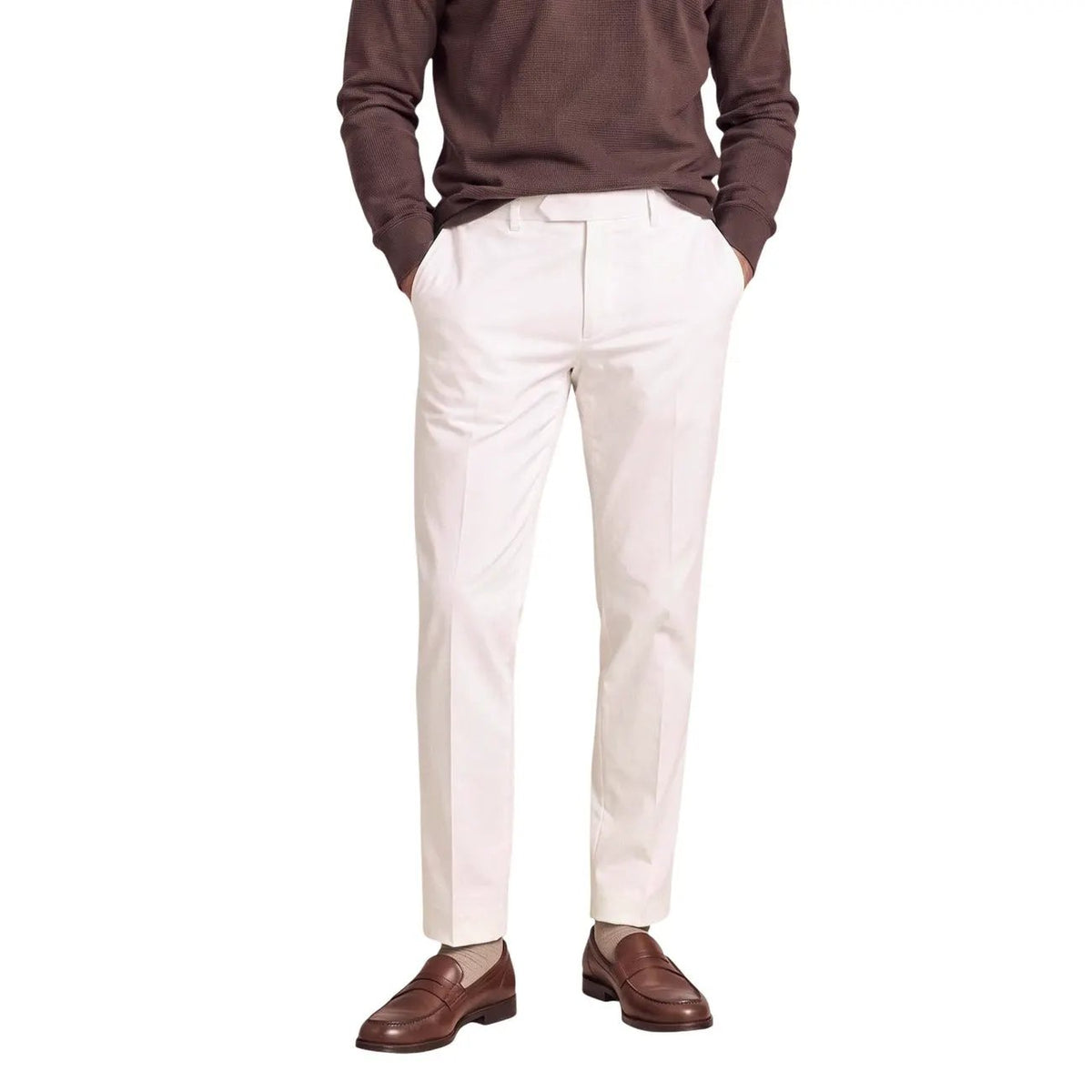 Borghese Men's Cornelio Brown Chino Trousers