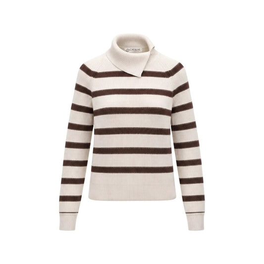 Choral Women's Brown Striped Sweater