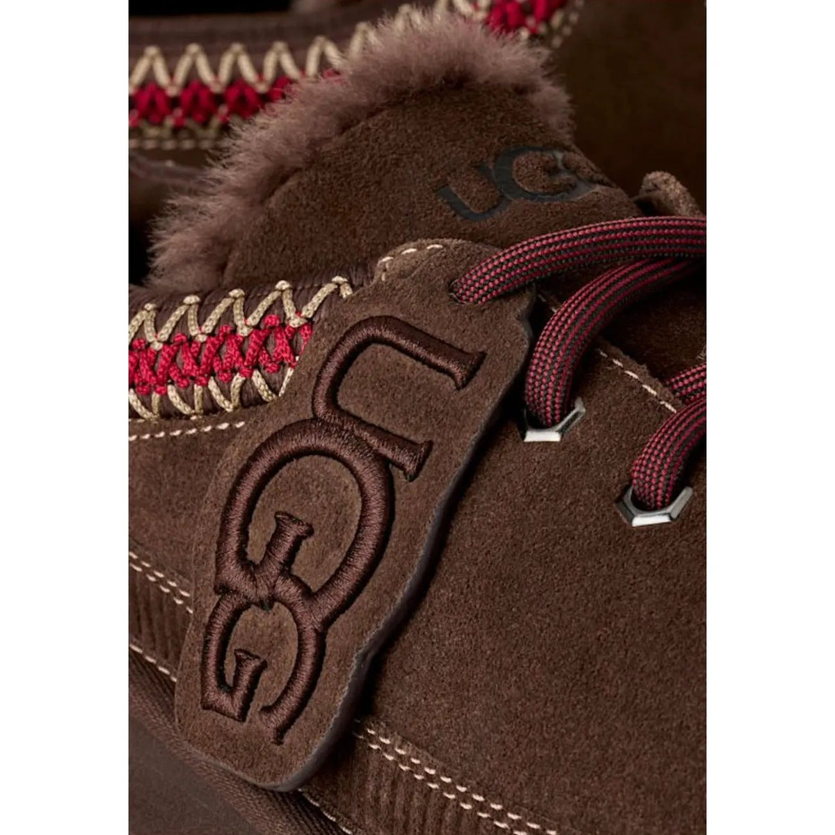 UGG Women's Heritage Brown Lace Up Slippers