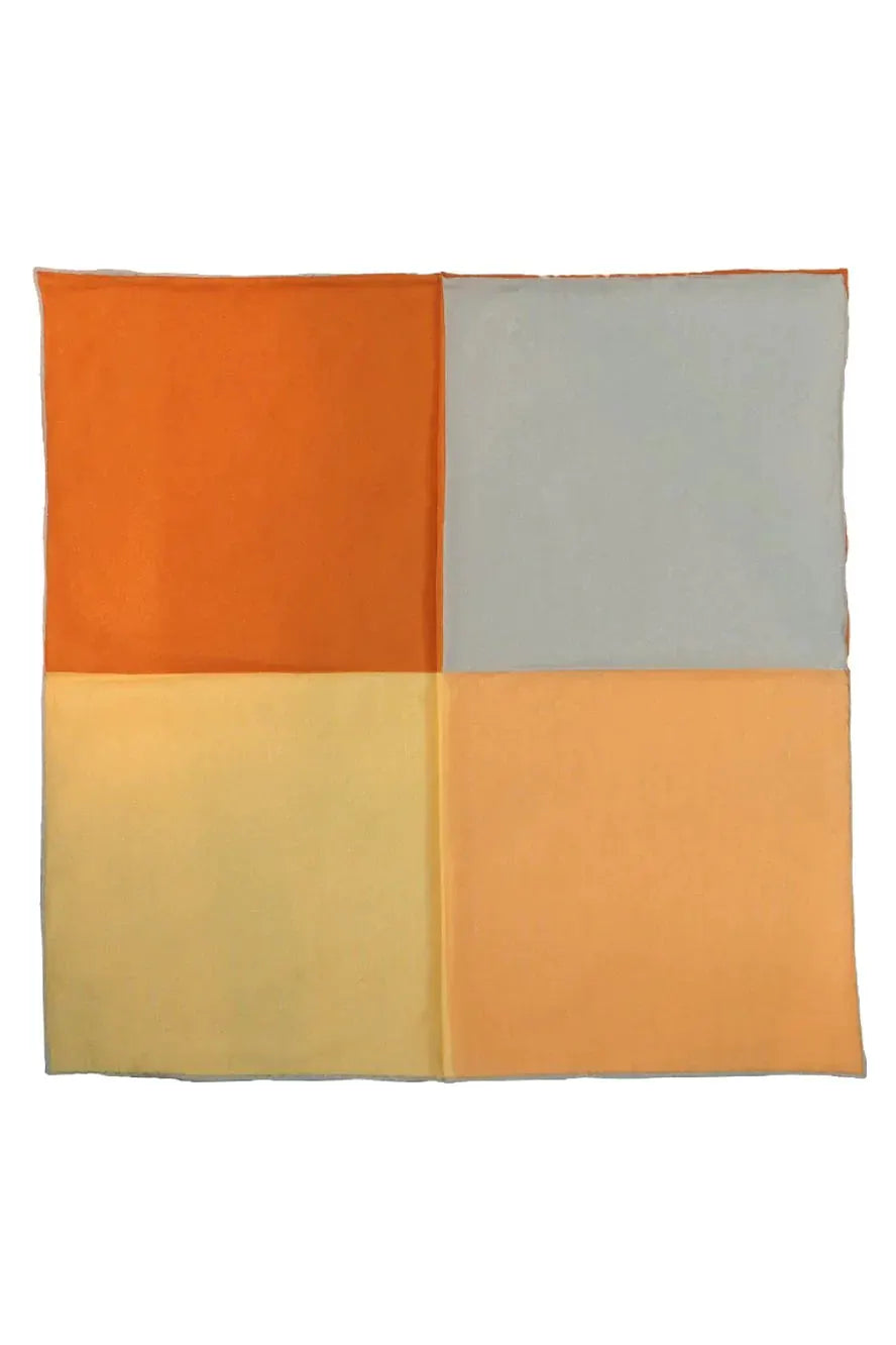 Silk & Cotton Blend Quad Pocket Square by Tux-USA