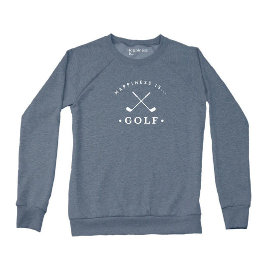 Women's Golf Crew Sweatshirt, Heather Navy by Golf Collection